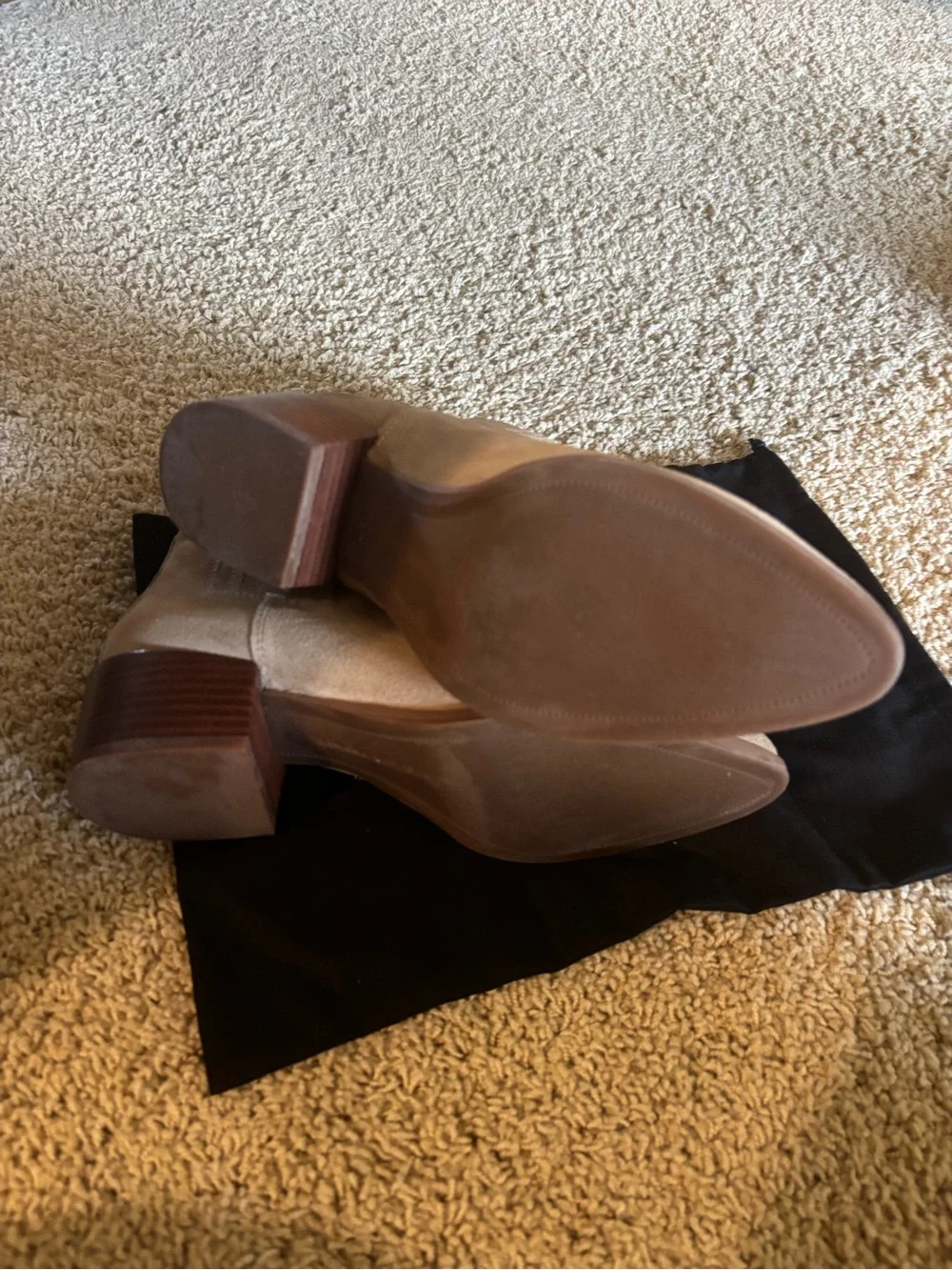 Banana Republic Beige Suede Pointed Ankle Boots